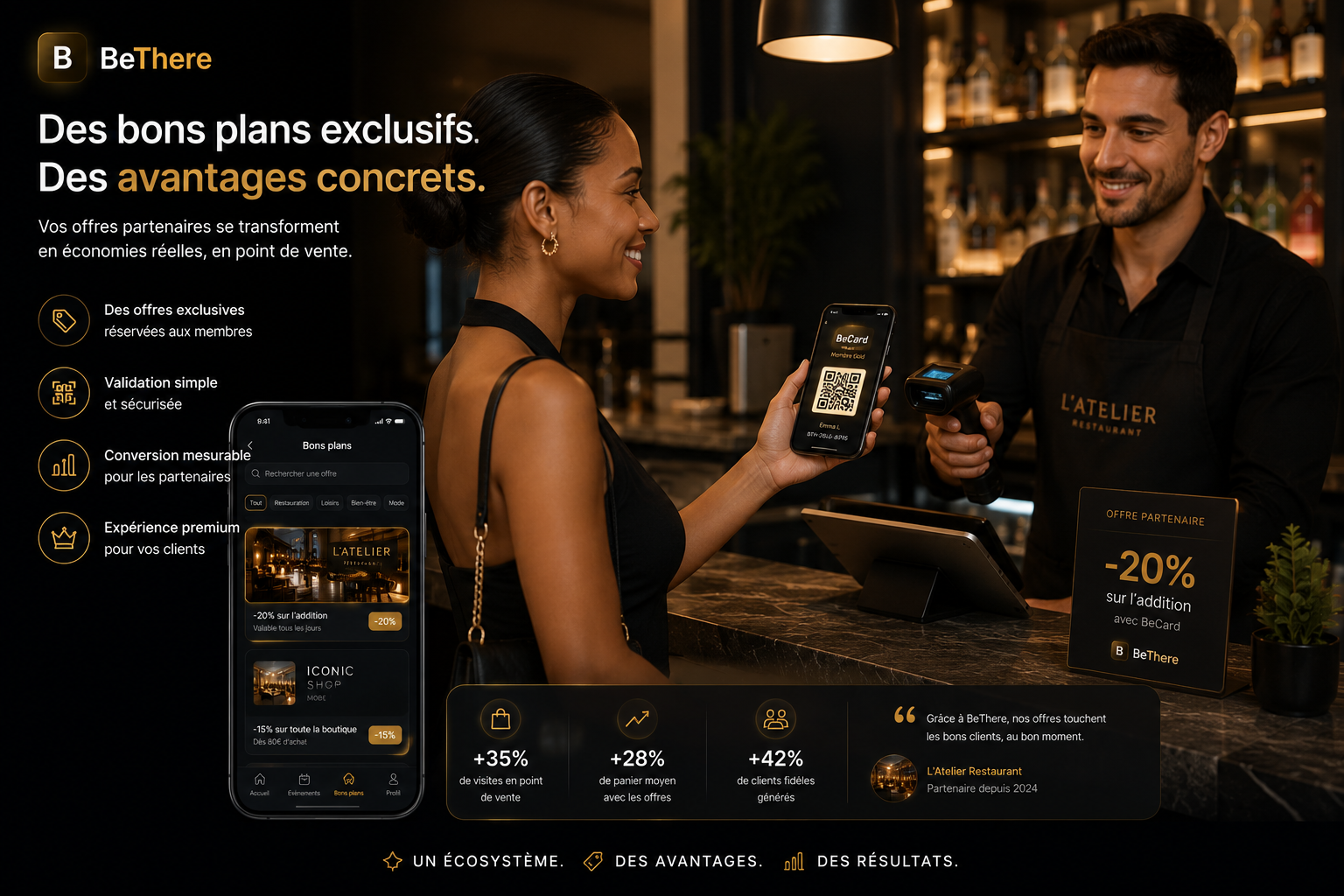 Visuel premium bons plans en point de vente